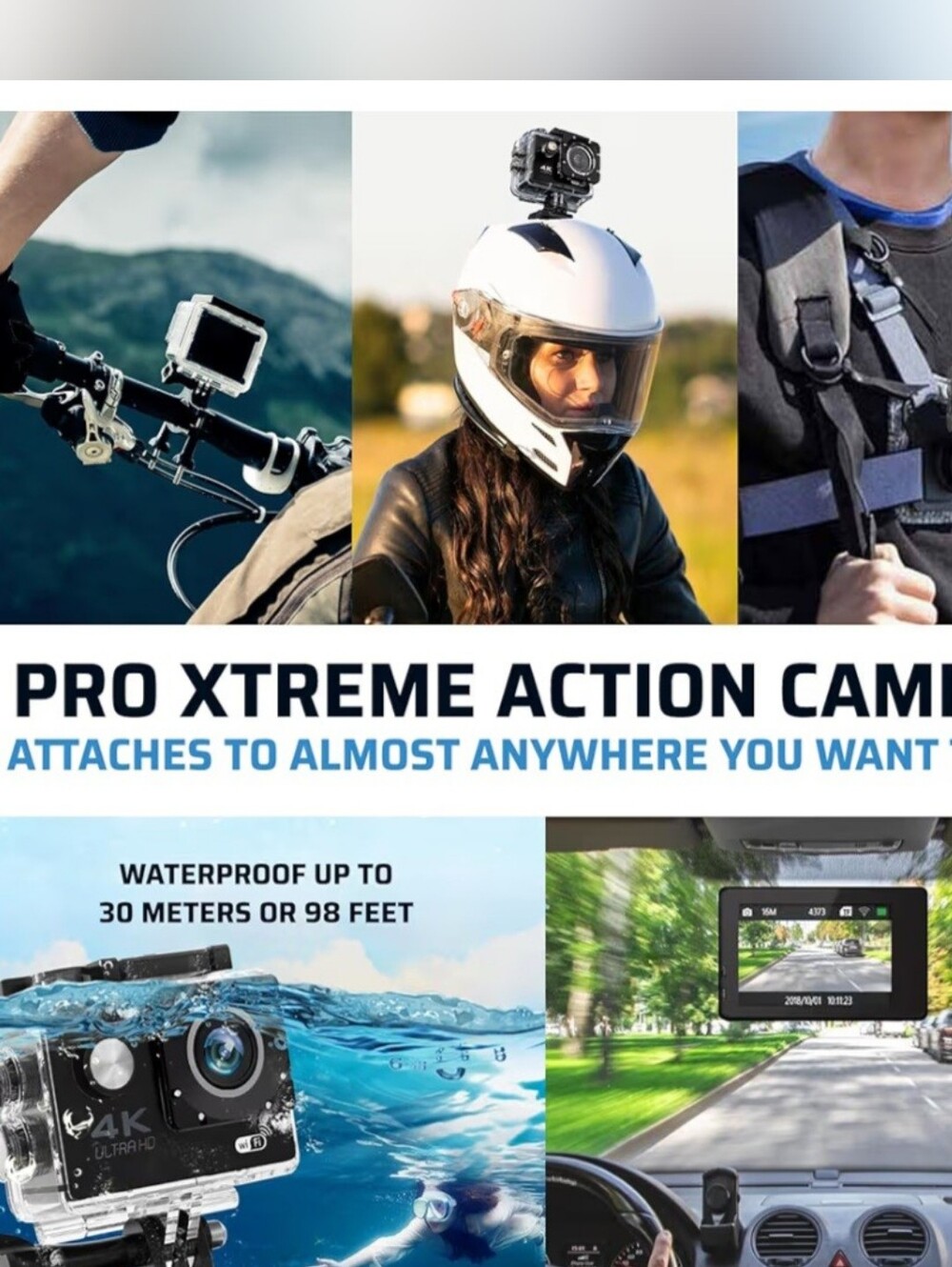 CamPro 4K Ultra HD DV Sports Camera